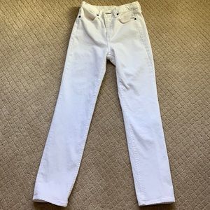 Rag and Bone white denim. Size 25. Straight leg. Non stretch.